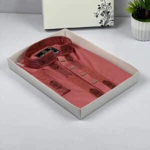 Sequence Embroidery Panjabi -Sweet Pink